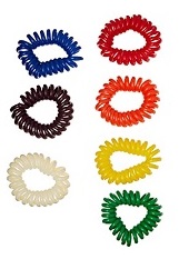 nice tiny set of seven assorted colors baby chewable bracelets